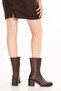 Genuine Leather Casual Stylish Long Boots Wanda Brown - 3