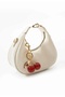 Woman's yellow charm cream hand and shoulder bag - 3