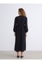 I Zero Roba Collar Textured Muslin Pleated Dress from Freezen Store - 5