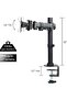 New Fully Adjustable Dual Monitor with Desk Mount Stand for 2 LCDs Screens - 6
