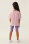 Girl waiter bermude tight set - powder pink - 4
