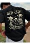 تي شيرت برقبة دائرية مطبوع عليه WEST COAST CALIFORNIA