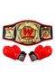 Kings Sport Star Boxing Playset BB101 - Belt & Gloves Set – Ultimate Boxing Fun for Kids - 3+