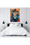 Multicolor Canvas Wall Art with Lion Design by Today Idea - 6