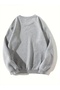 Patili Cat Printed Oversize Unisex Women/Men's Circle Neck Sweatshirt - 2