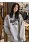 Brooklyn New York Printed Oversize Unisex Women/Men's Crew Neck Sweatshirt