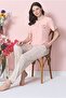 Anti-Wrinkle Fabric Short Sleeve Women's Pajama Set