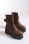 Heillanae Women's Buckled Boots 00122001 Tan - 6