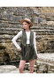 Pearl Detailed Tasseled Suede Vest