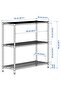 OLAUS Shelving unit, galvanised, 92 x 36 x 94 cm - 4