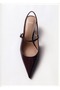 Kitten Heeled Patent Leather Shoes - 4