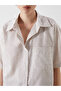 Nevavm Striped Linen Blend Women's Shirt with a Difference - 3