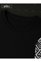 Trendy Stylish Printed Oversized Black T-Shirt & Black Pants Tracksuit Set - 4