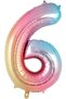 6 Year Old Kuromi Balloon Set Birthday Balloon Set Rainbow Figure Helium Compatible Flying Balloon - 6