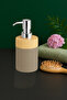 Limpia Bambu Patterned 5-Piece Bathroom Set with Trash Can, Liquid Soap Dispenser, Toothbrush Holder - 4