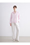 Striped Oversize Modal Blend Women's Shirt - 2