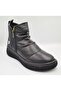 D25Ka-1005 Black Genuine Leather Thermal Lining Zippered Women's Lightweight Boots - 2