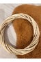 Door Ornament Ring Bamboo Wooden Ring Wreath - 5