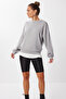 Basic Seasonal Modal Sweatshirt Len0026 Stone Gray - 3