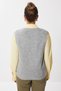 V-Neck Sweater Woven Shirt Lrg0039 Gray Yellow - 6