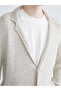 Beige Standard Fit V-Neck Men's Knitwear Cardigan - 5