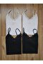 Women's 4-Pack Lace Cotton Tank Top with Straps Black, White - 6