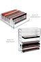 Acrylic Eyeshadow Palette Organizer Cosmetic Makeup Storage Case, 8 Compact Clear Makeup Orga - 2