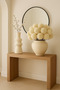 Ceramic Vase Cream Color Modern Bohemian Style Aden Vase 20*10 cm - 2