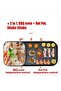 1300W Electric Grill With Hot Pot Grill, Temperature Control - 3