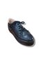 Genuine Leather High Sole Black Sneaker Sports Shoes - 4