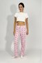 Women's Four Seasons Polyviscose Ribbon Pajama Bottoms Pink - 2