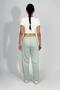 Women's Four Seasons Polyviscose Ribbon Pajama Bottoms, Green - 6