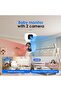Camera 4MP Dual Lens Indoor Security Camera, 360° WiFi Smart Cam with Motion Tracking, Dual Screen, - 3