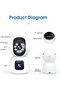Camera 4MP Dual Lens Indoor Security Camera, 360° WiFi Smart Cam with Motion Tracking, Dual Screen, - 7