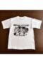 White Unisex Oversize Dtf Printed