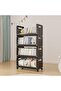 4-Tier Rolling Plastic Storage Rack with Wheels Durable Organizer for Kitchen Pantry Bathroom Of - 3