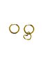 Steel Heart Stud Earrings - 3