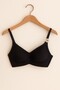 Mlinda Black Laser Cut Non-wired Non-Padded Stitch-Free Lux Women's Bra – Non-Marking and Comfortable