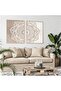 Two-Dimensional Wall Art Canvas with Boho Beige Mandala Design by Today Idea - 6