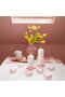 BLADFÅGEL Candle dish, pink, 11 cm - 3