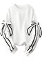 Women's Sweatshirt with Bow Detail