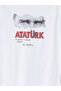 Crew Neck Ataturk Printed Boys' T-Shirt (W5) - 4