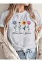 Women's Gray Like a Flower Printed Oversize