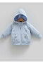 100% Cotton 3-Thread Ribbed Hooded Baby Boy Set Winter Thick Set - 2