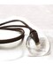 Natural Quartz Stone Leather Necklace |   The Symbol of Purity and Strength - 3