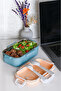 Aurora Stainless Steel Leakproof Meal Container - Single Compartment Meal Carry and Storage Box - 3