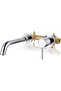 Wall Mount Bathroom Faucet, Chrome Bathroom Sink Faucet, Single Handle Vanity Faucet, Swivel