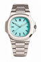 Premium Men's Watch with Calendar, Turquoise Dial