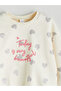 Lcw Kids Crew Neck Heart Printed Girls' Sweatshirt - 4