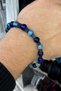 Lapis Lazuli and Hematite Natural Stone Men's Bracelet